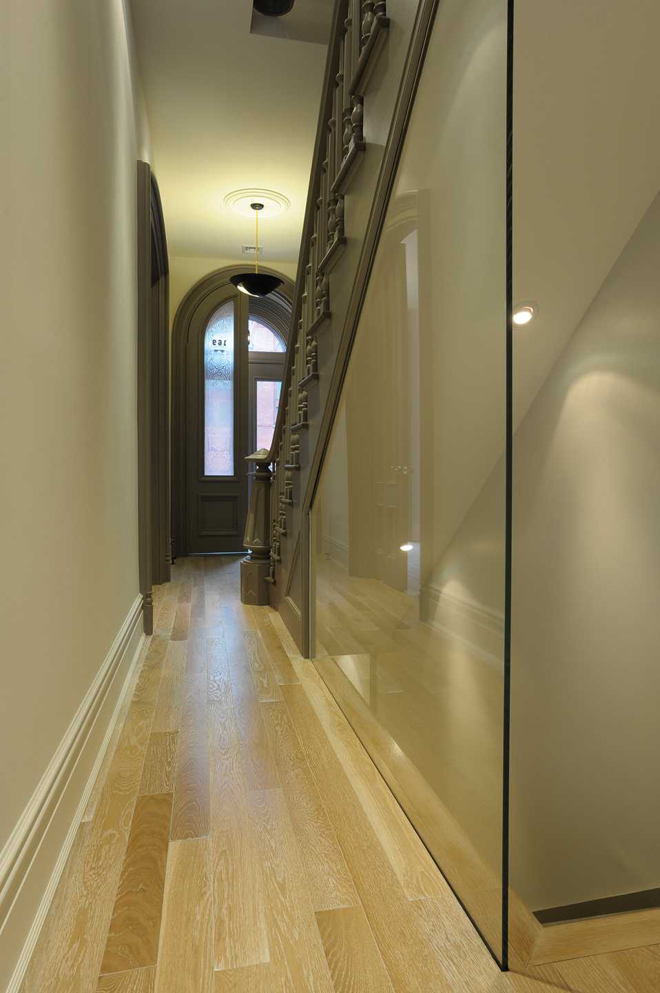 townhouse brooklyn hallway from kitchen